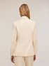 Blazer in tela con impunture a contrasto image number 1