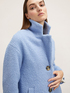 Manteau &agrave; simple boutonnage en drap boucl&eacute; image number 2