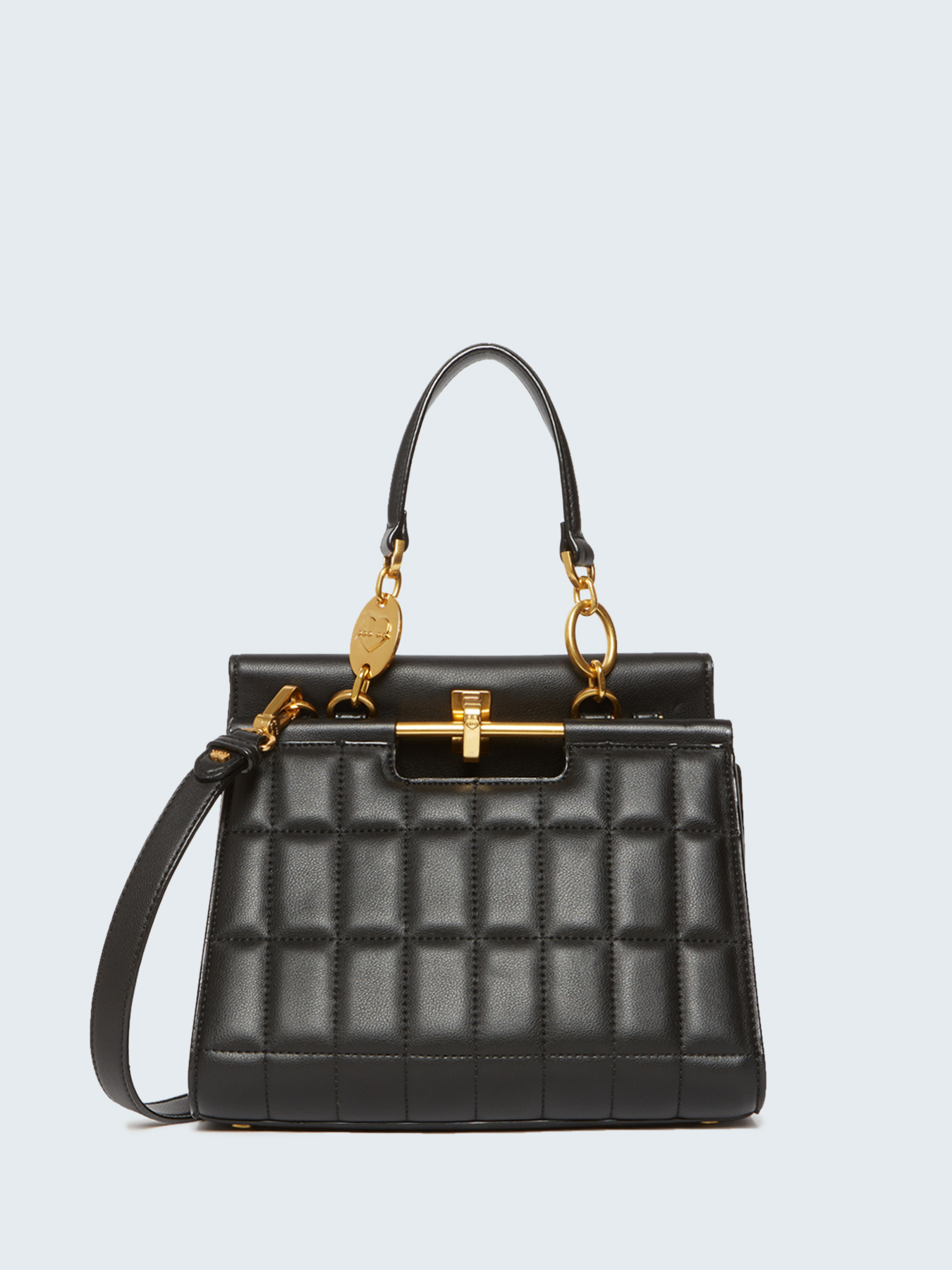 Faux leather split pleat Iconic bag image number 0