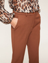 Solid colour regular leg trousers image number 2