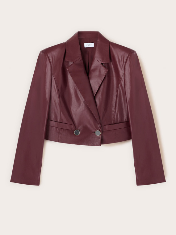 Spencer Jacket in coated fabric