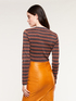 Maglia a righe lurex image number 1
