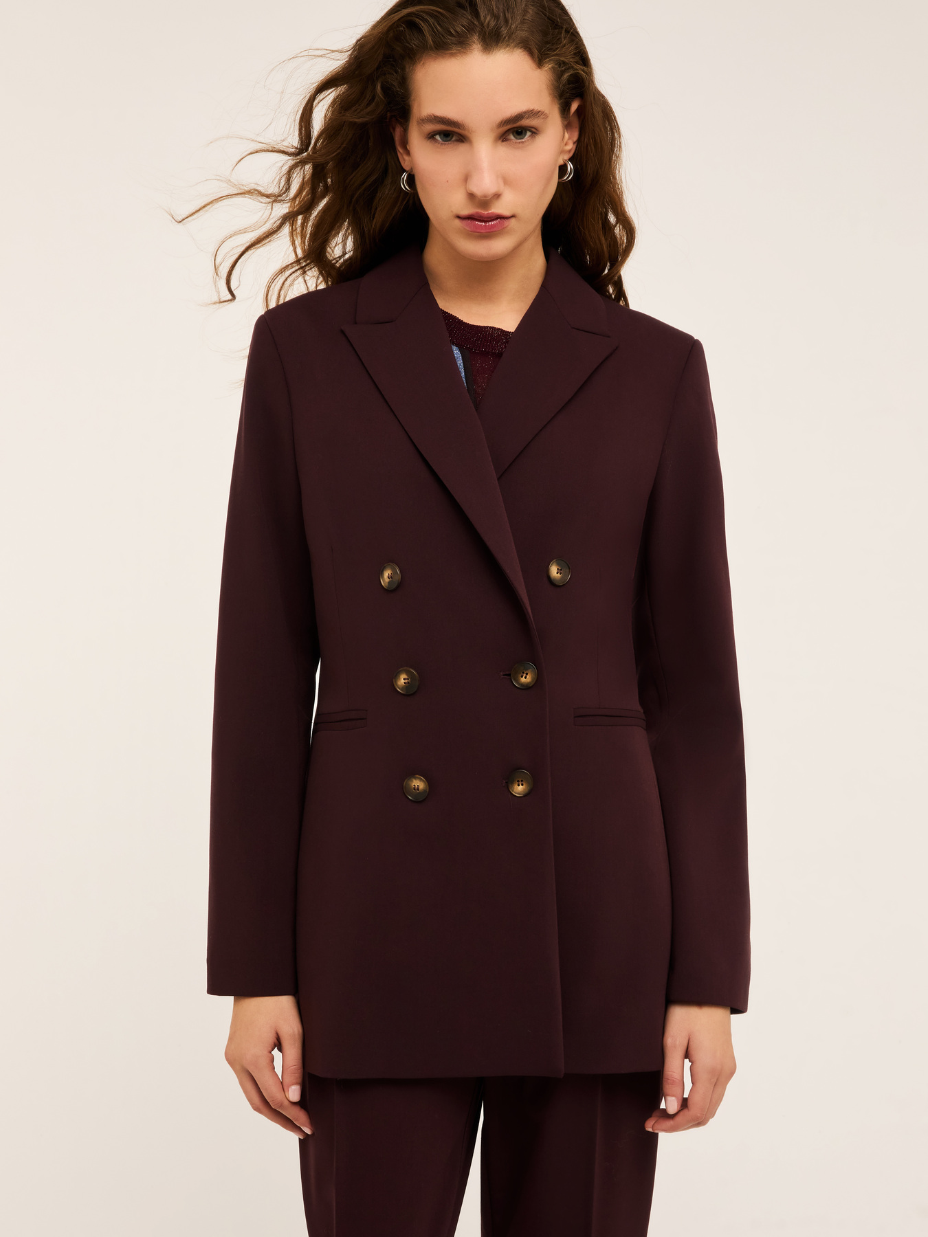 Double-breasted long jacket image number 0