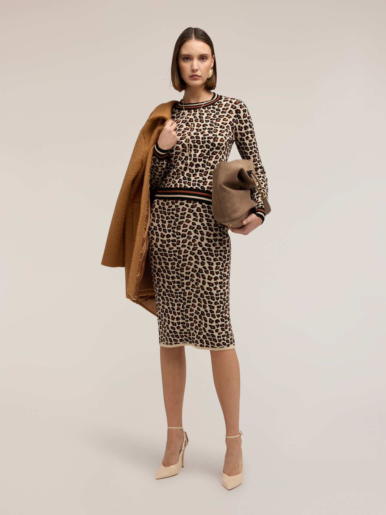 Animal print sweater image number 0