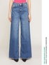 Jeans mit weitem Bein und hohem Bund image number 0