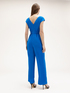 Flowing long jumpsuit with belt image number 1