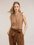 Muslin blouse with ruffles image number 0