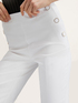 Kick flare trousers with button detail image number 2
