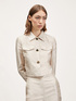 Cropped-Jacke in Shantung-Optik image number 0