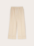 Cropped linen blend trousers image number 3