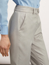 Pantaloni regular cu aspect lucios image number 2