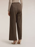 Palazzo pants in check fabric image number 1