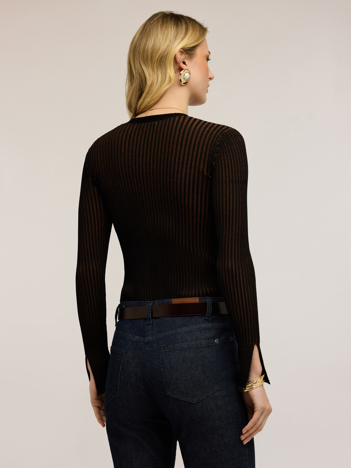 Vanis&eacute; ribbed cardigan image number 2