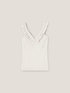 Lurex ribbed jersey top with ruching image number 3