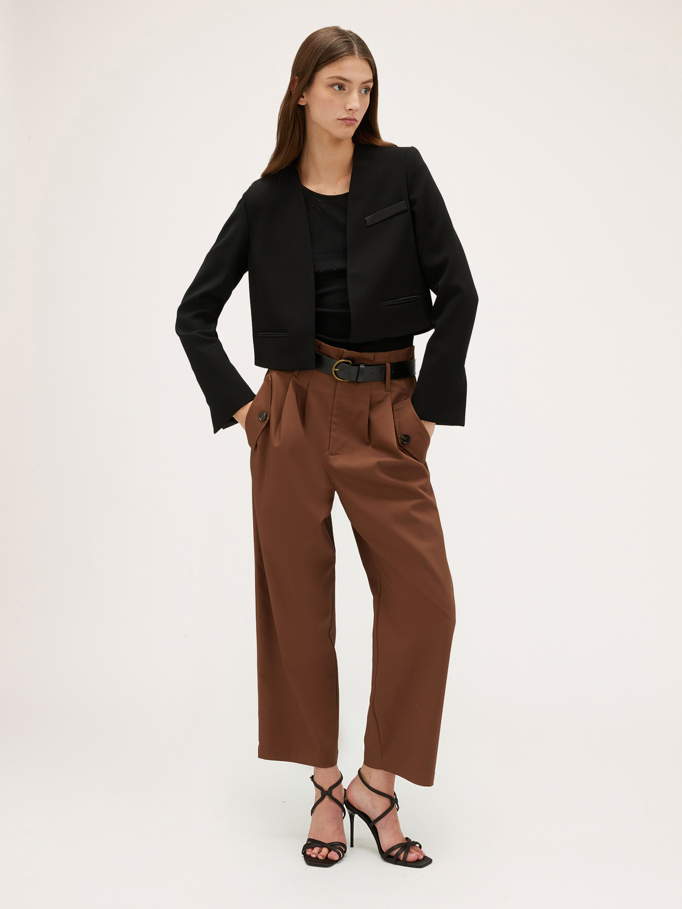 Spencer jacket with satin inserts image number 3