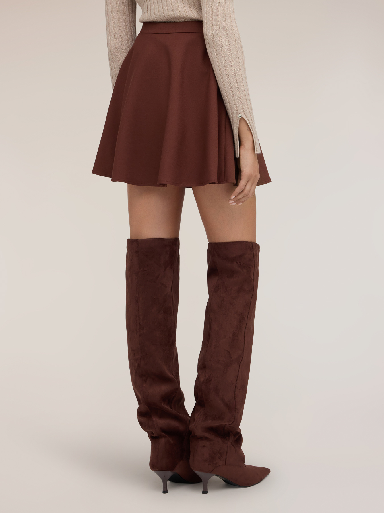 Flared mini skirt image number 1