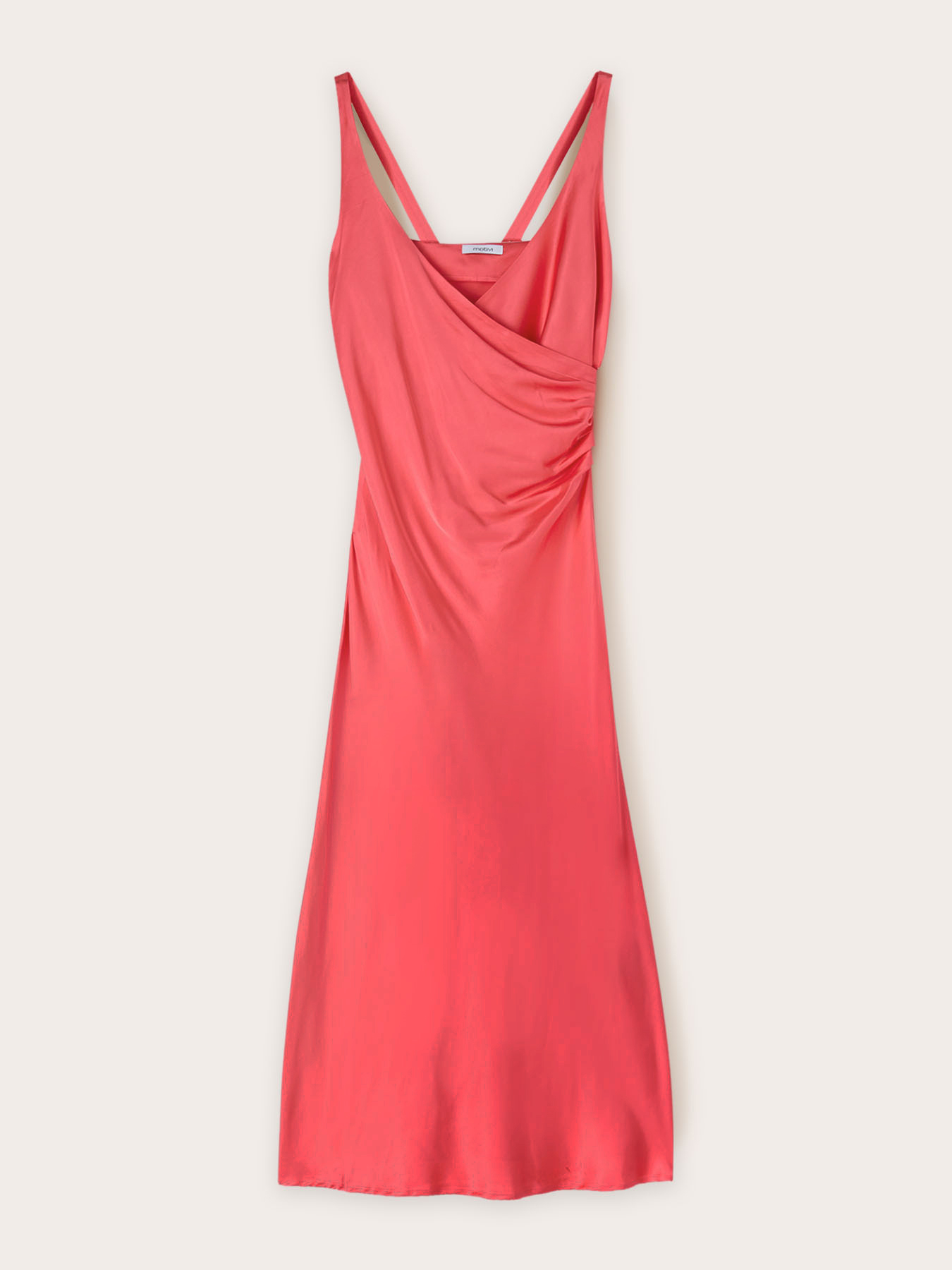 Kleid mit &Uuml;berkreuzung aus Stretch-Satin image number 4