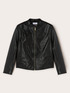 Coated fabric winter jacket with shaping cuts image number 4