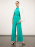 Long jumpsuit with draping image number 0