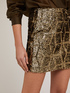 Sequin miniskirt with geometric design image number 3