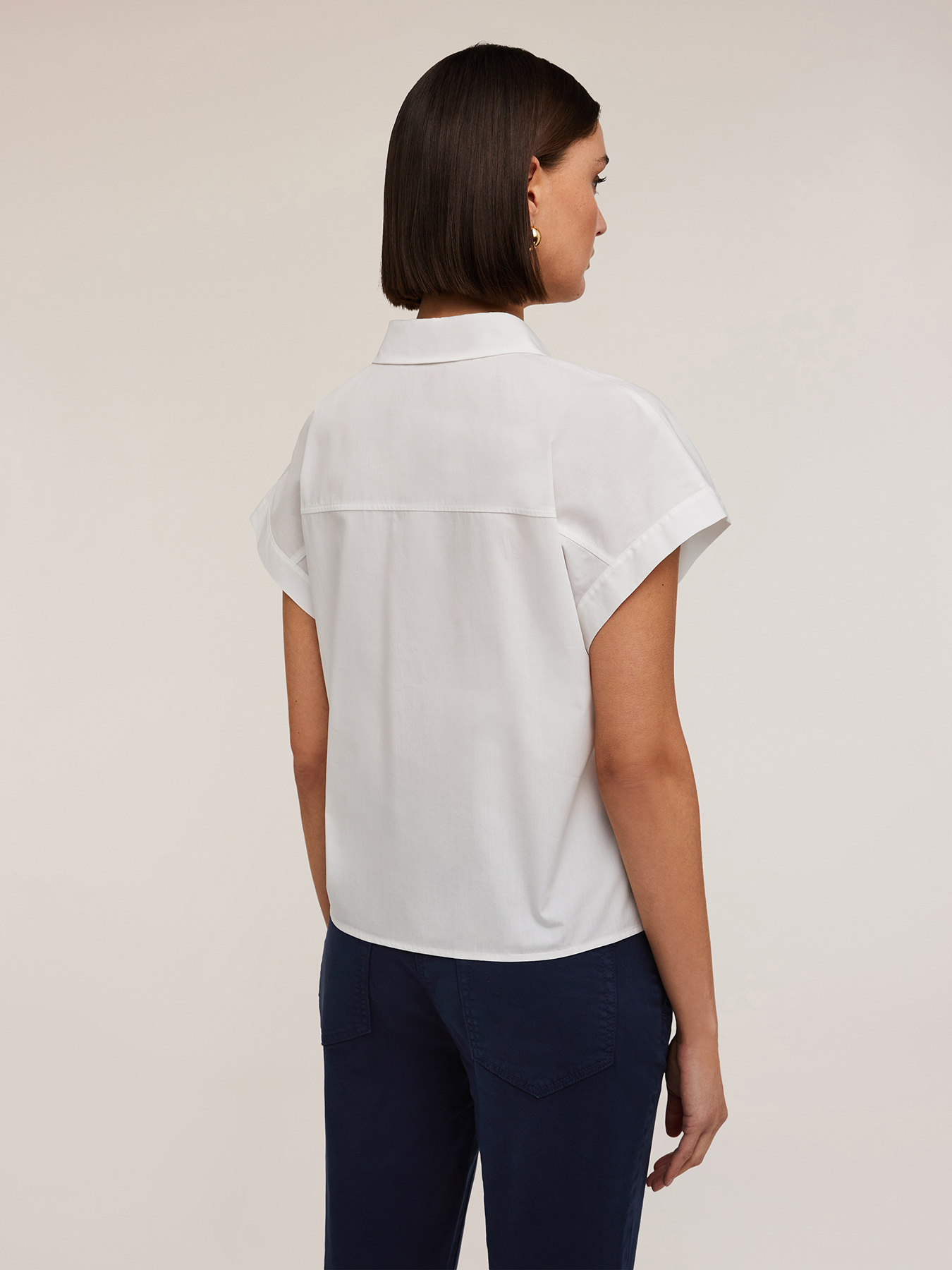 Camisa tipo kimono de algod&oacute;n image number 1