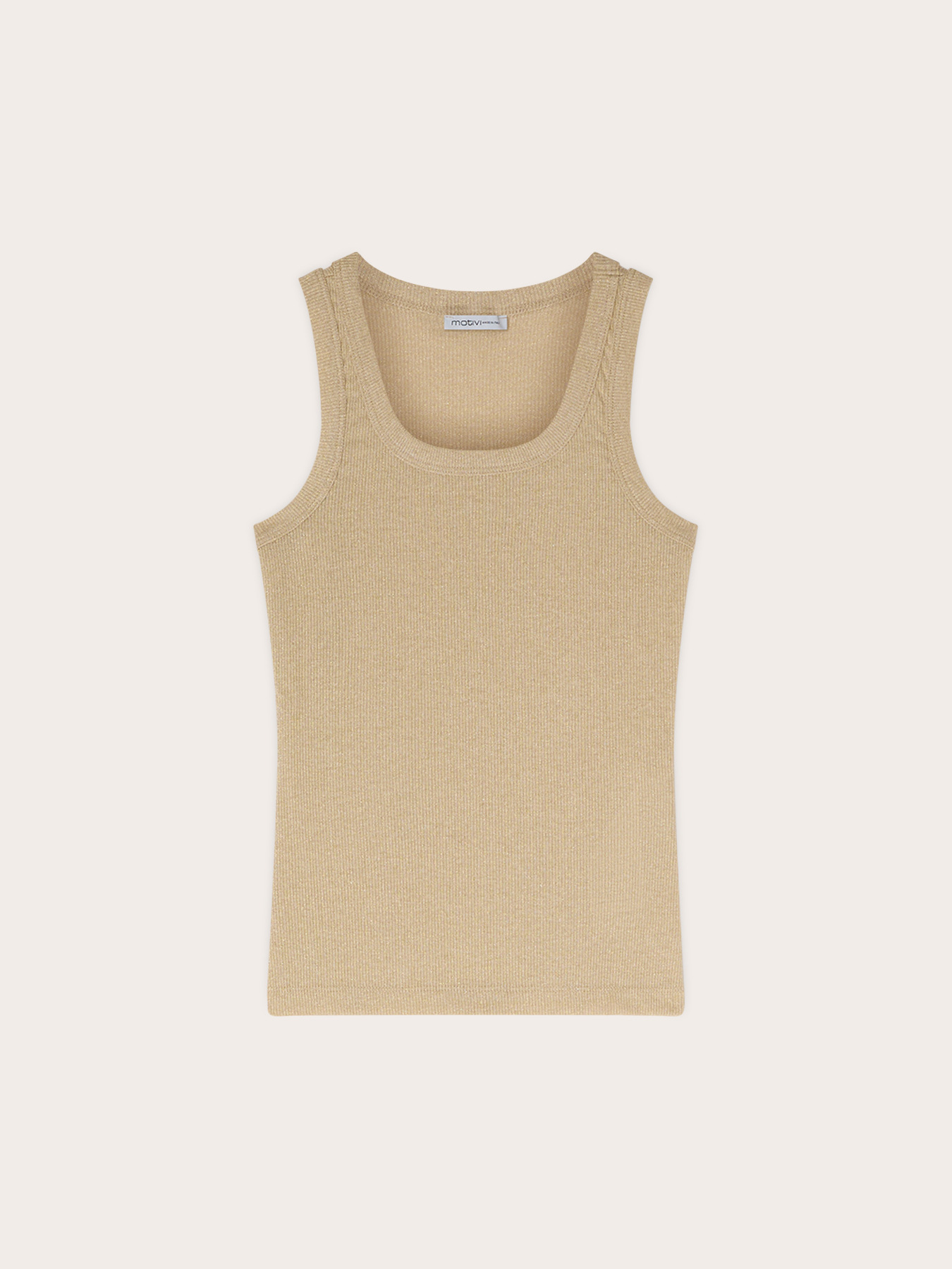 Ribbed jersey top in viscose lurex image number 4