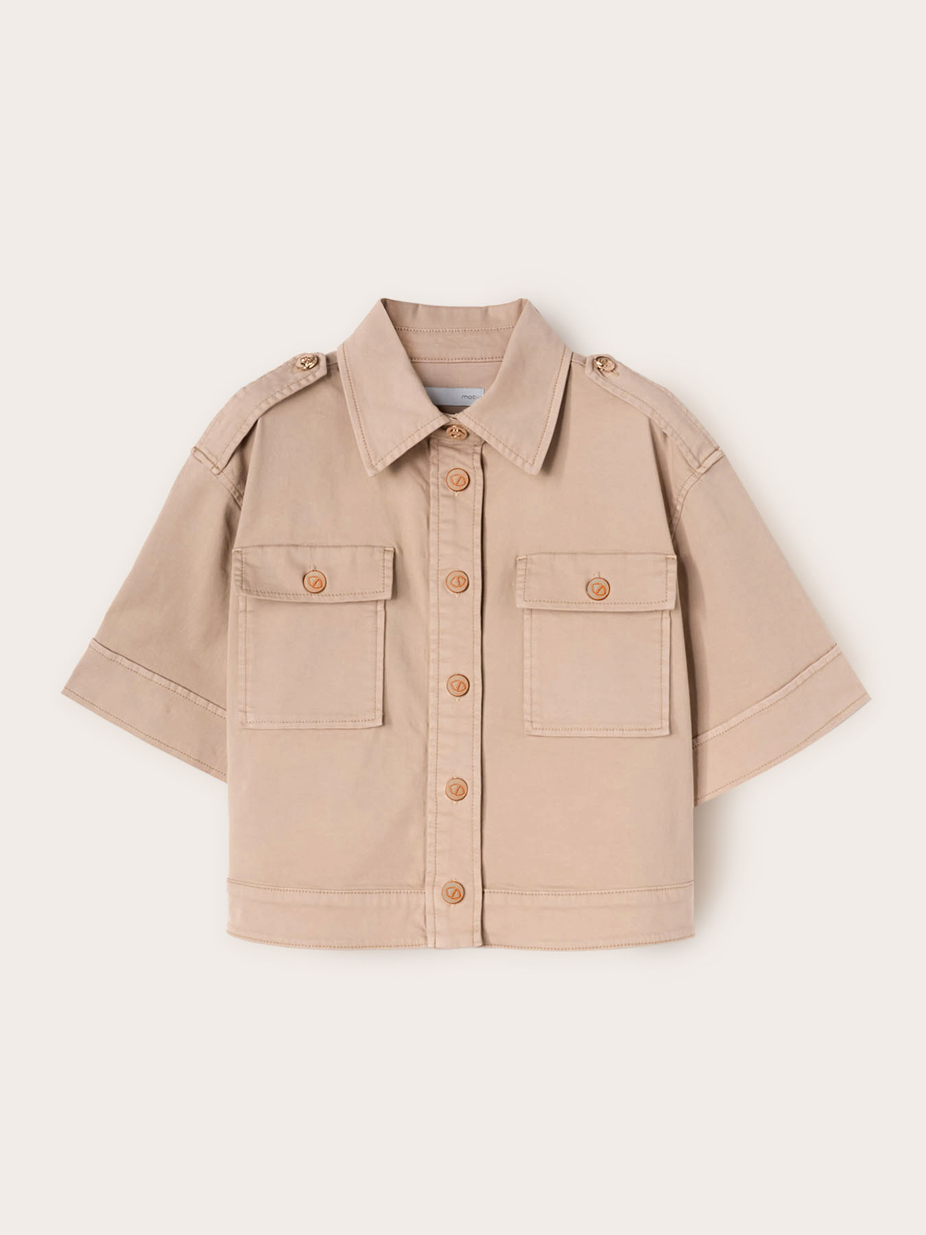 Cotton drill shirt image number 0