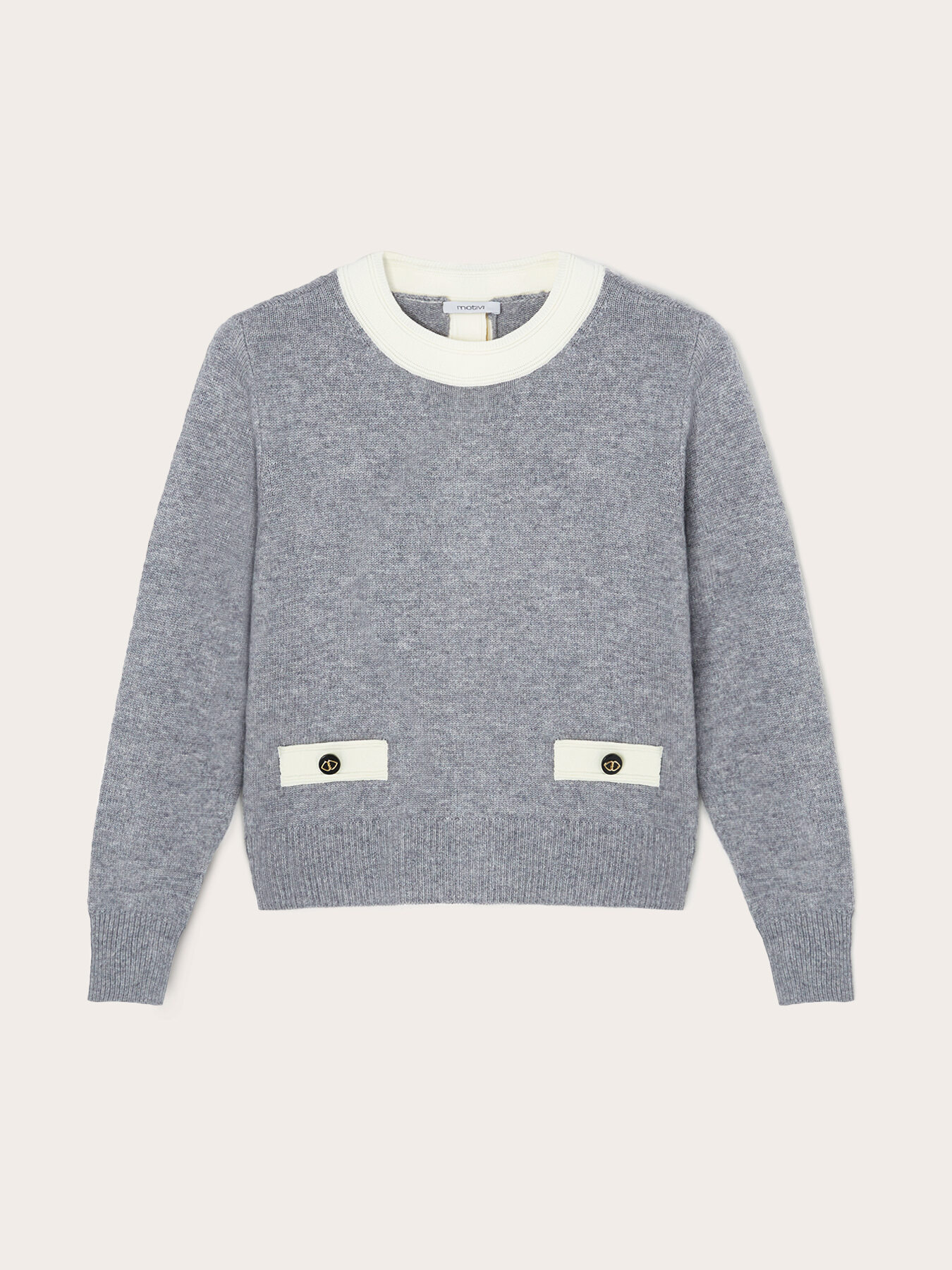 Pull avec boutonnage dans le dos image number 4