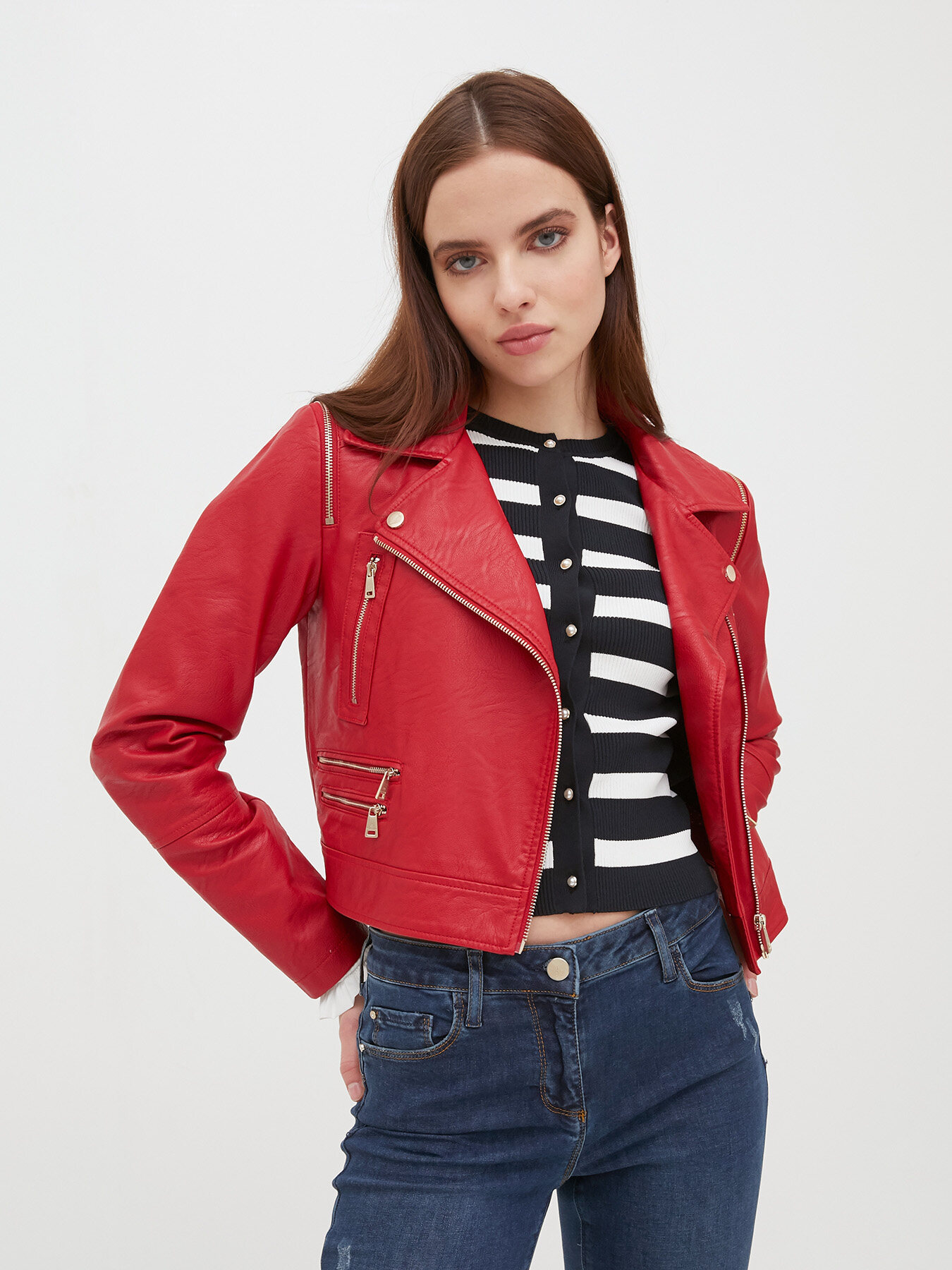 Blouson motard zippé image number 2