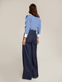Denim palazzo trousers image number 1