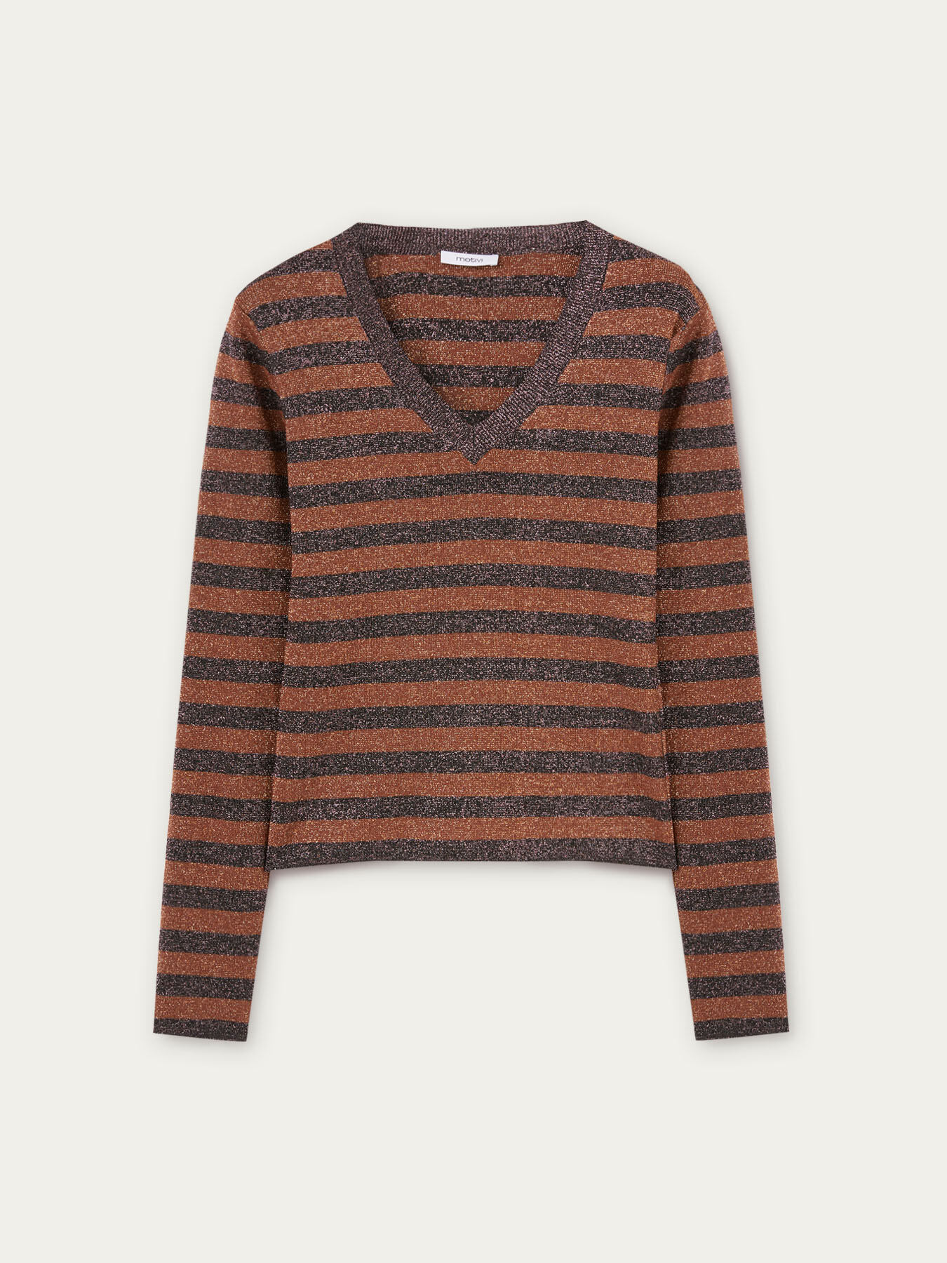 Maglia a righe lurex image number 3