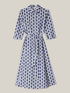 Geometric patterned chemisier dress image number 3