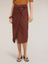 Pencil skirt with draping image number 2