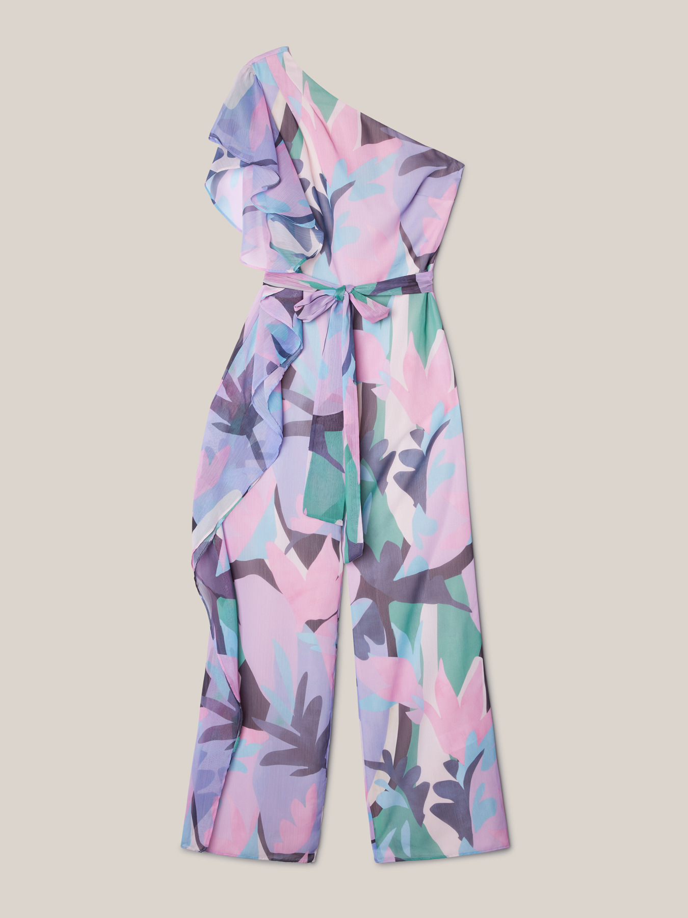 Tuta monospalla fantasia floreale image number 3