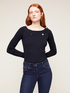 Off-shoulders sweater with a feature of pockets image number 0