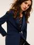 Veste &agrave; simple boutonnage avec inserts en satin image number 3