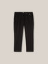 Solid colour straight-leg trousers image number 3