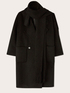 Double-breasted coat in wool blend image number 6