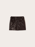 Coated fabric miniskirt image number 4