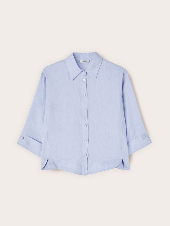 Chemise boxy en lin