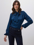 Blouse with satin bow image number 0