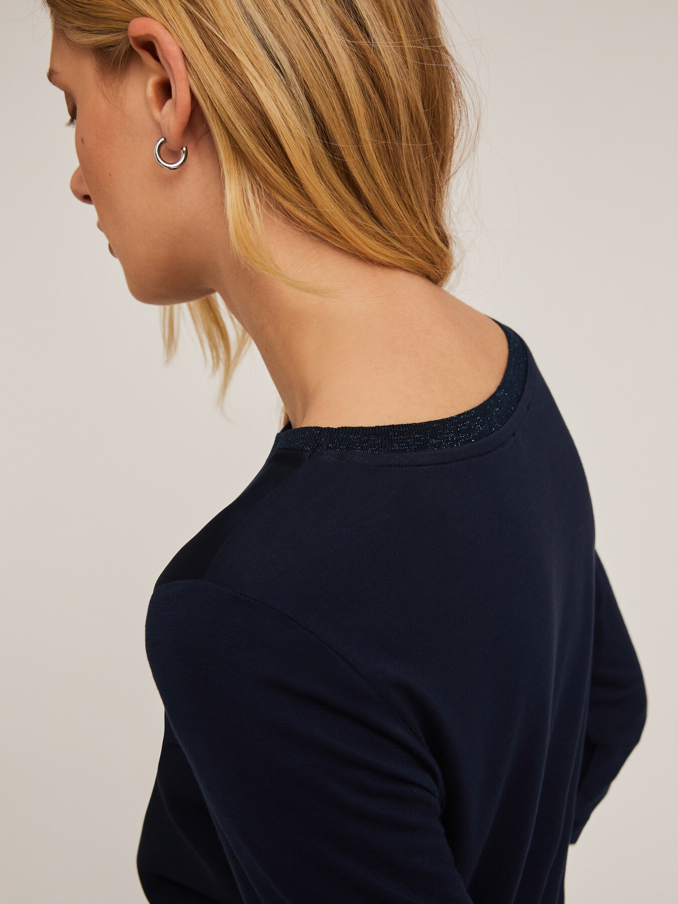 T-shirt basic bimaterica image number 3