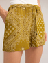 Shorts with print in lyocell blend twill image number 3