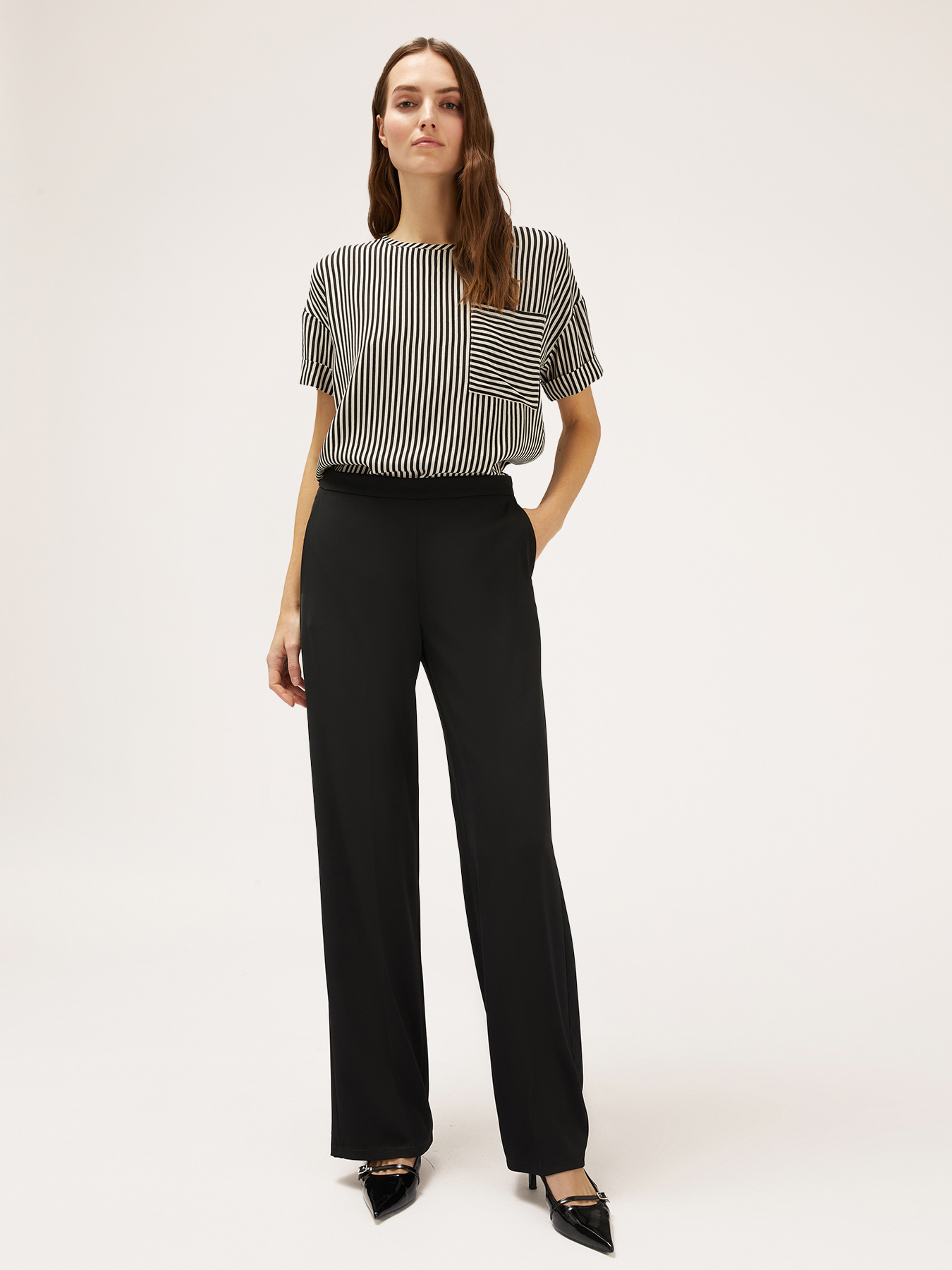 Flowing wide leg trousers image number 0