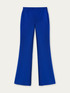 Flared solid colour trousers image number 3