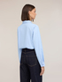 Cotton-blend shirt with bow and micro rhinestones image number 1