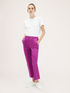Solid colour kick flare trousers image number 3