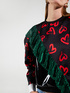 Sweatshirt mit Herzmuster und Maxi-Rüschen image number 2