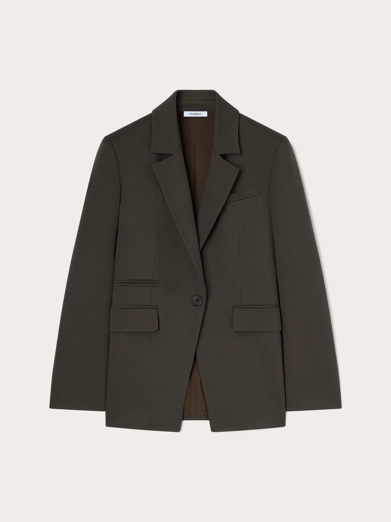 Single-breasted blazer in milano stitch image number 4