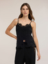 Lace top with front slit image number 0